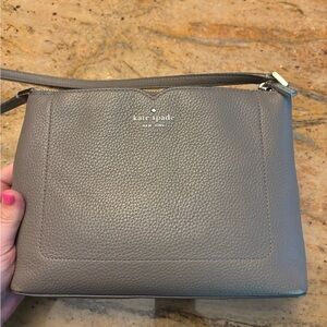 Grey Kate Spade Crossbody Purse